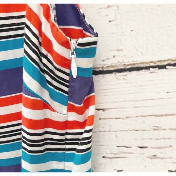 LOFT Ann Taylor Striped Shift Dress Sz 8 - Picture 3 of 5